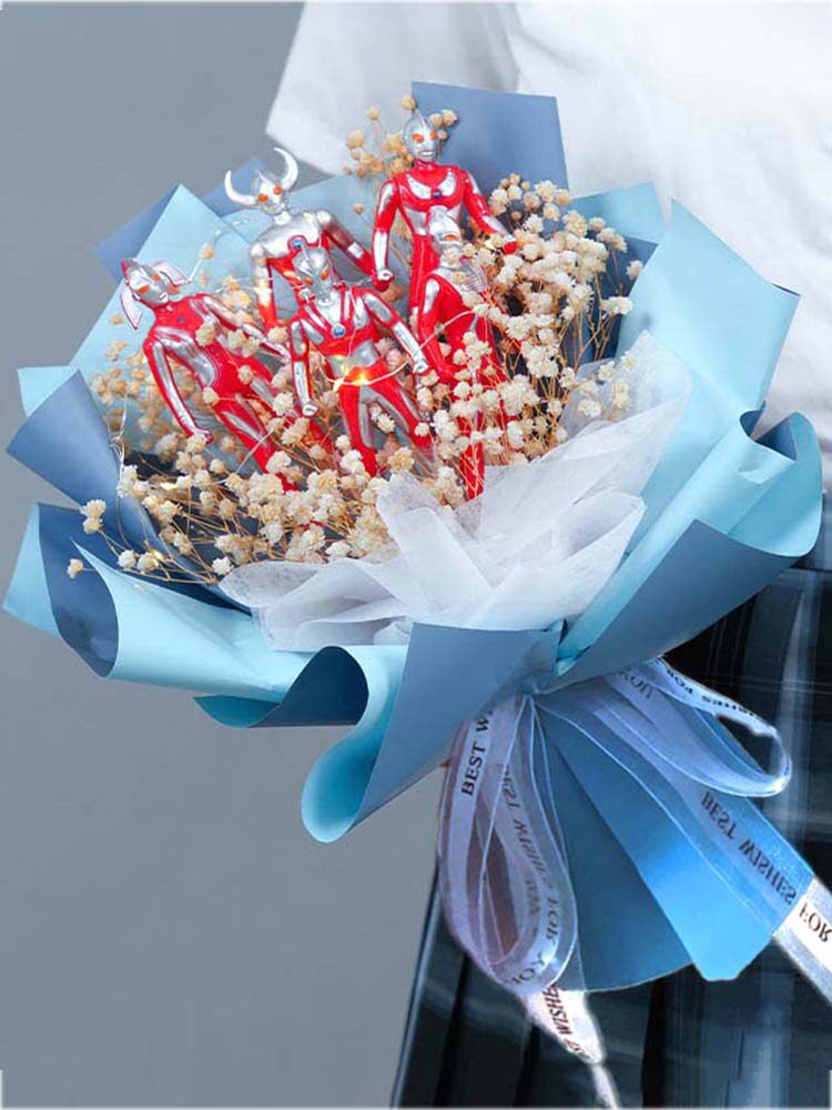 圣诞节送孩子礼品奥特曼花束