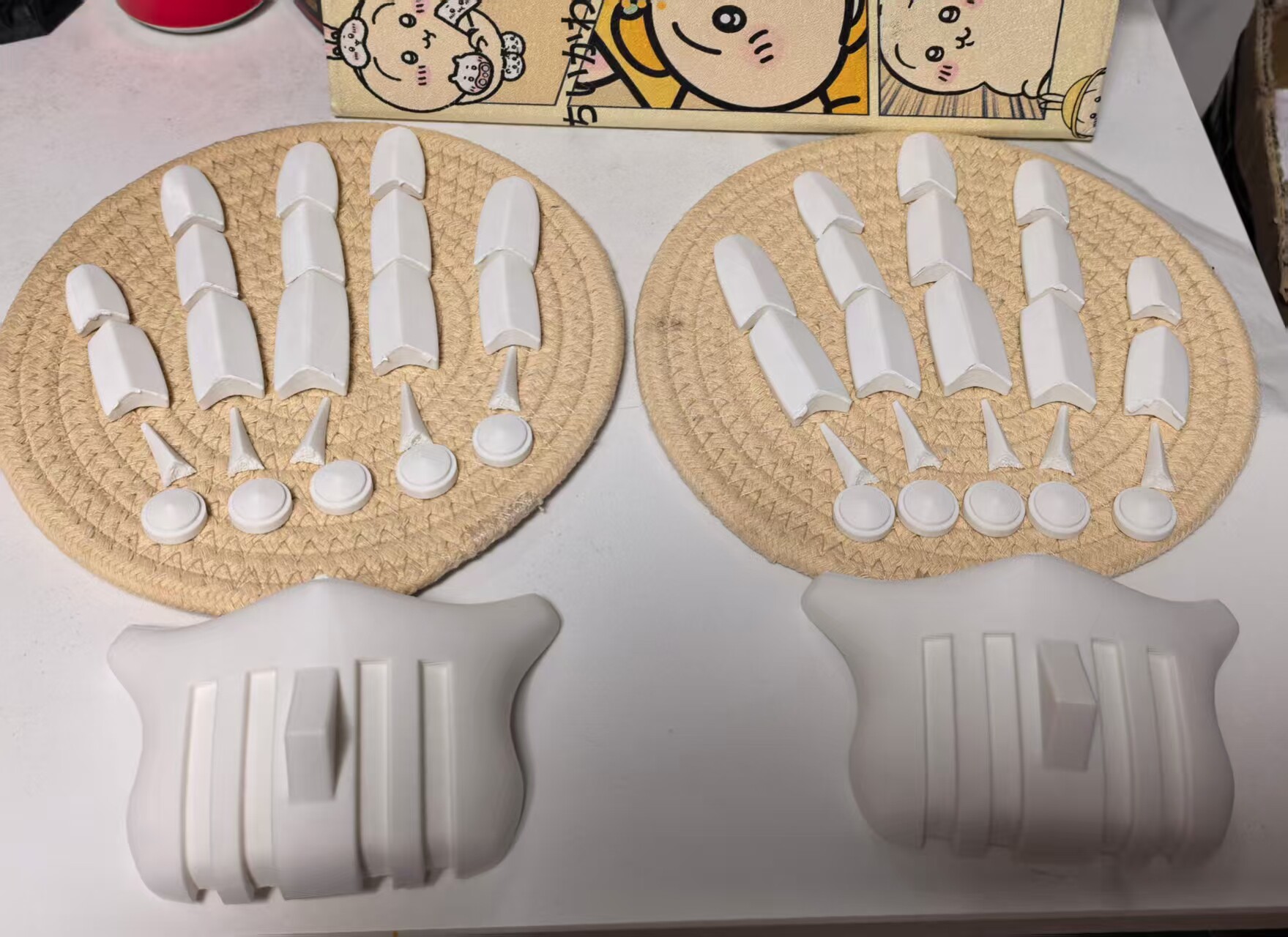 铠甲勇士 炎龙铠甲 手套装甲 3D打印白模产品 pla无毒材质