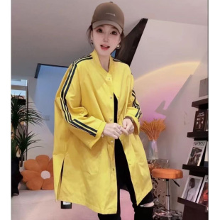 七分袖 时尚 外套宽松百搭风衣显瘦 春夏新款 2025网红气质女装