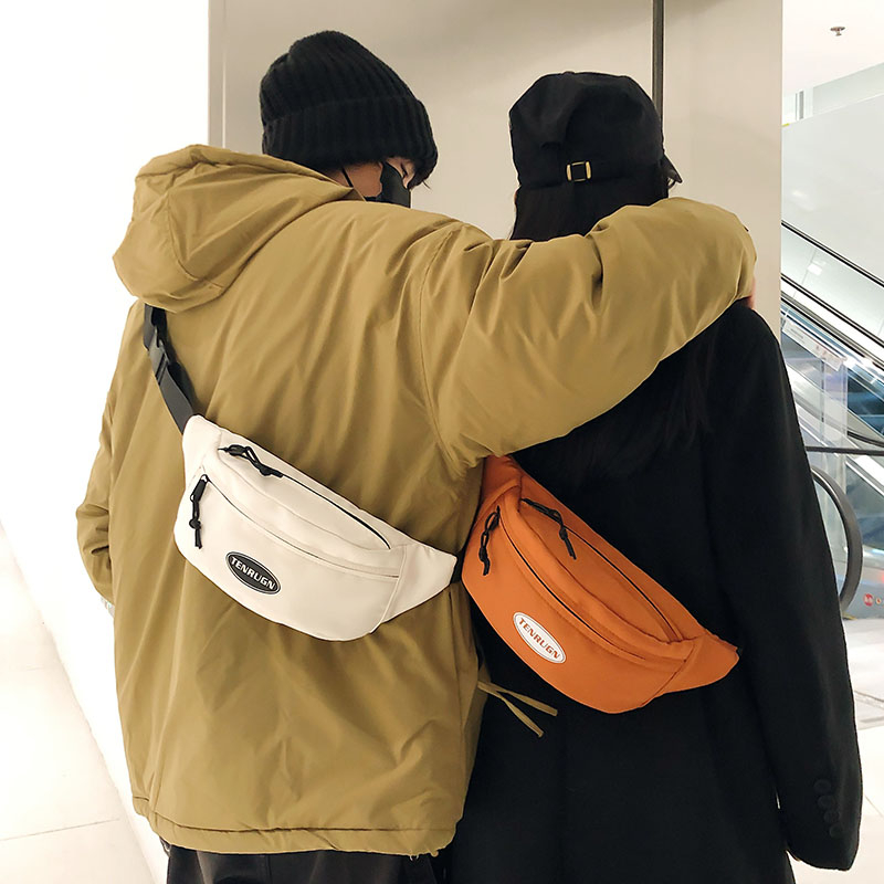 斜挎包男士运动腰包男生包包