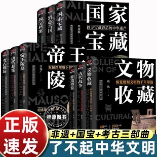 帝王陵墓 任选 国家档案 考古现场 非遗博览 中华文明系列全9册 文物收藏 了不起 古代战争 国家宝藏 历代悬案 消逝古国