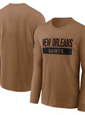 球衣男夏季致敬版圣徒New Orleans Saints运动长袖宽松短袖T恤