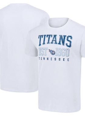 球衣男夏季泰坦Tennessee Titans休闲运动长袖宽松男士短袖T恤