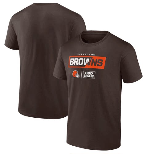 球衣男夏季布朗Cleveland Browns男士休闲运动长袖宽松短袖T恤