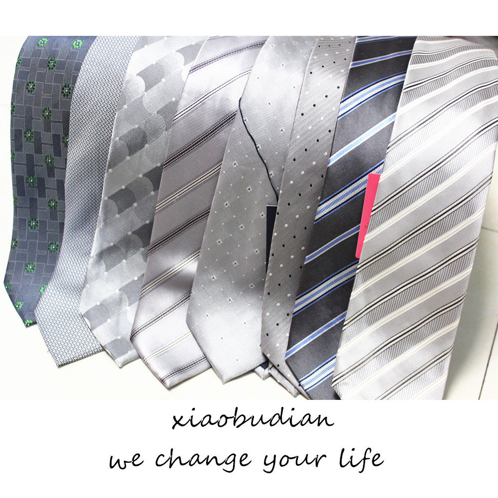出口外贸提花色织真丝桑蚕丝灰色系列手打领带男商务正装正式8CM,服饰配件/皮带/帽子/围巾,领带,淘宝优惠券,粉丝福利购,淘宝优惠卷