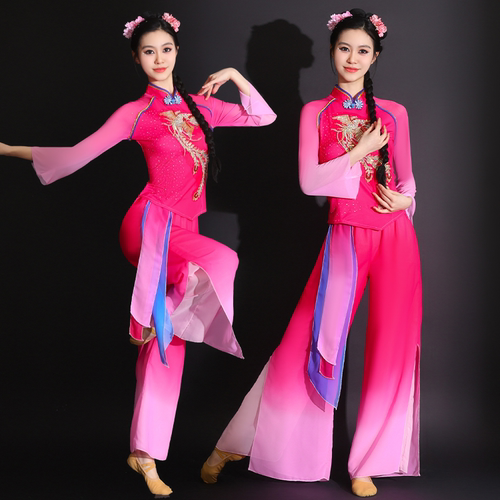 2026新款中国风飘逸秧歌演出服