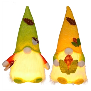 Swedish Nisse with Fall LED Dwarf Gnome Elf Autumn Tomte