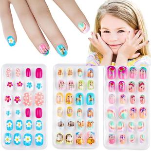 Children Press on Nails*24Pcs Fake Nails Tips for Kids Acry