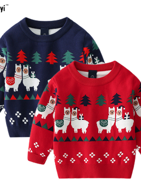 Christmas Autumn Kids Sweaters Cartoon Long Sleeve Girls