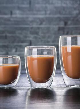 Water glass Bottle Coffee Cup Set Heat-resistant Double new