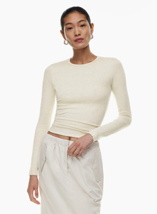 aritzia babaton 天丝羊毛圆领长袖修身款t恤 113550