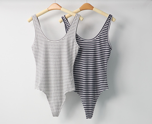 加拿大aritzia Wilfred Free条纹连体裤 67648 78460