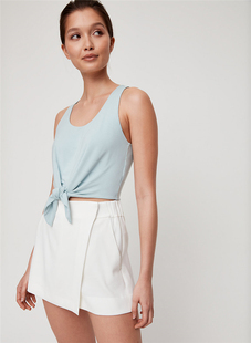 aritzia babaton 人造丝系带短款背心 67555