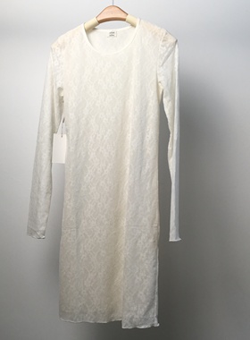 wilfred圆领蕾丝长袖连衣裙101005