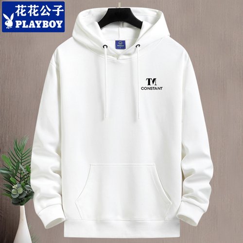 花花公子重磅卫衣男连帽青年帽衫