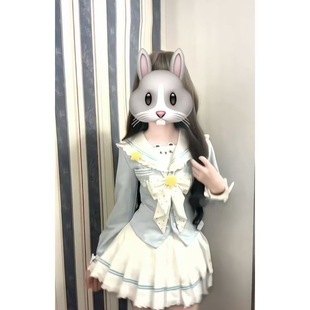 秋季 学院日系水手服波点蝴蝶结海军领上衣收腰百褶裙两件套女 新款