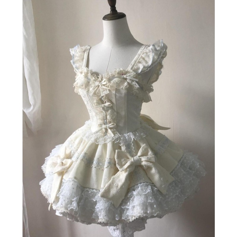 法式少女感蝴蝶结Lolita连衣裙