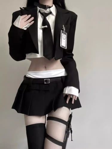 2024秋季纯欲学院风JK三件套装裙