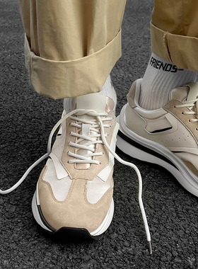 大手大脚特大码老爹鞋男45休闲透气板鞋46潮流运动47华夫潮鞋子48