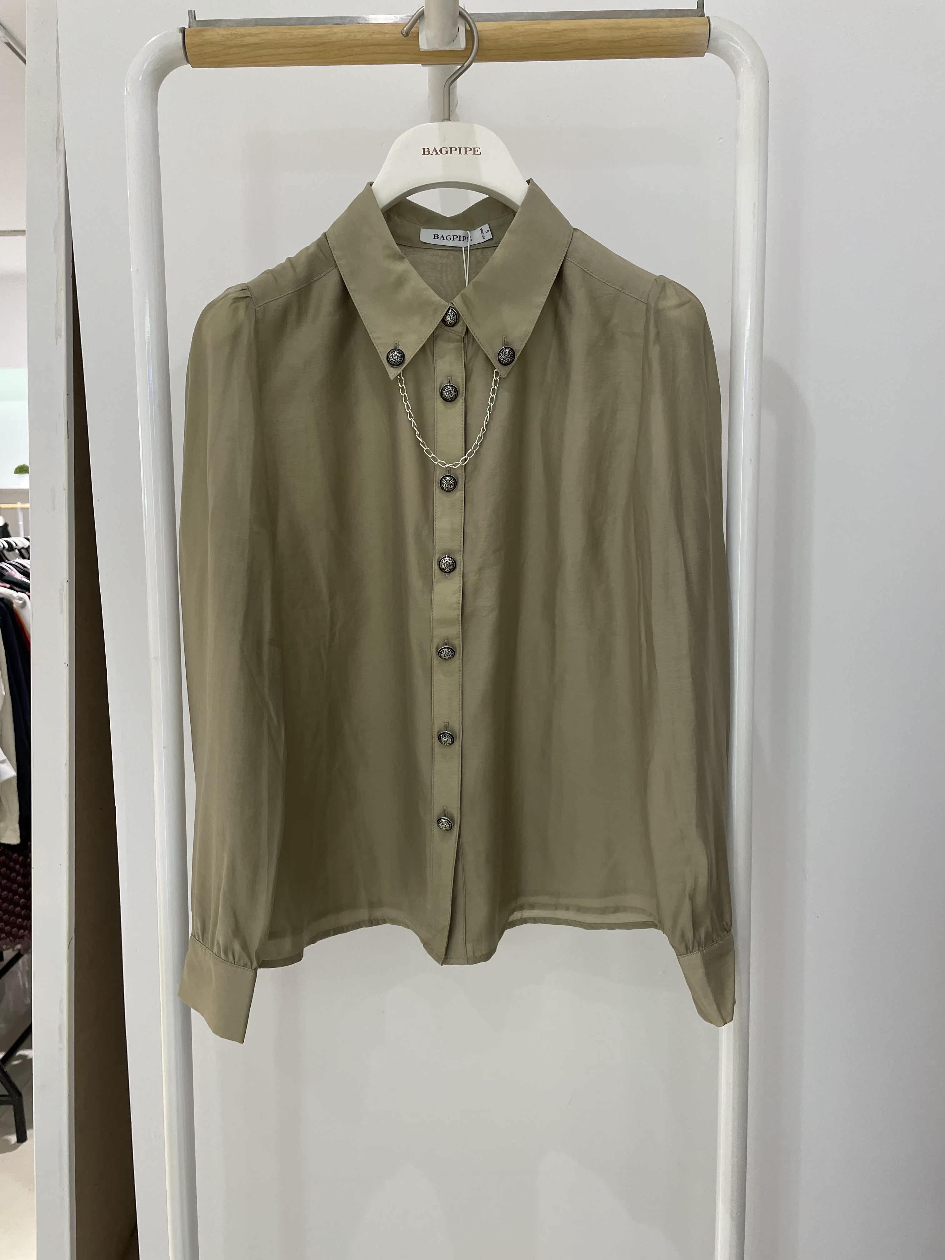 风笛2021春款1a15091039专柜正品1a15091衬衫吊牌价799
