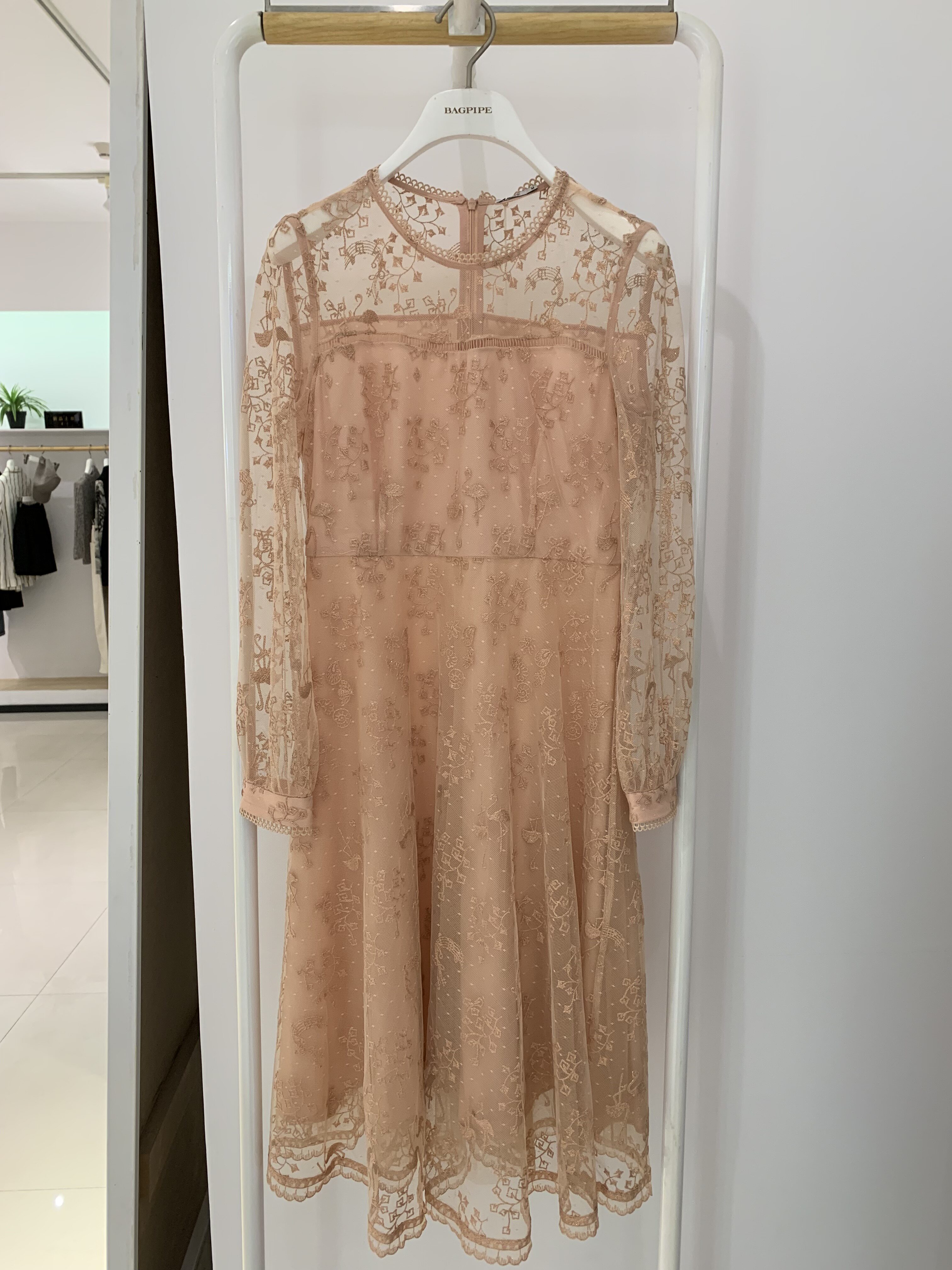 风笛2021春款1a15095012专柜正品1a15095连衣裙吊牌价1599