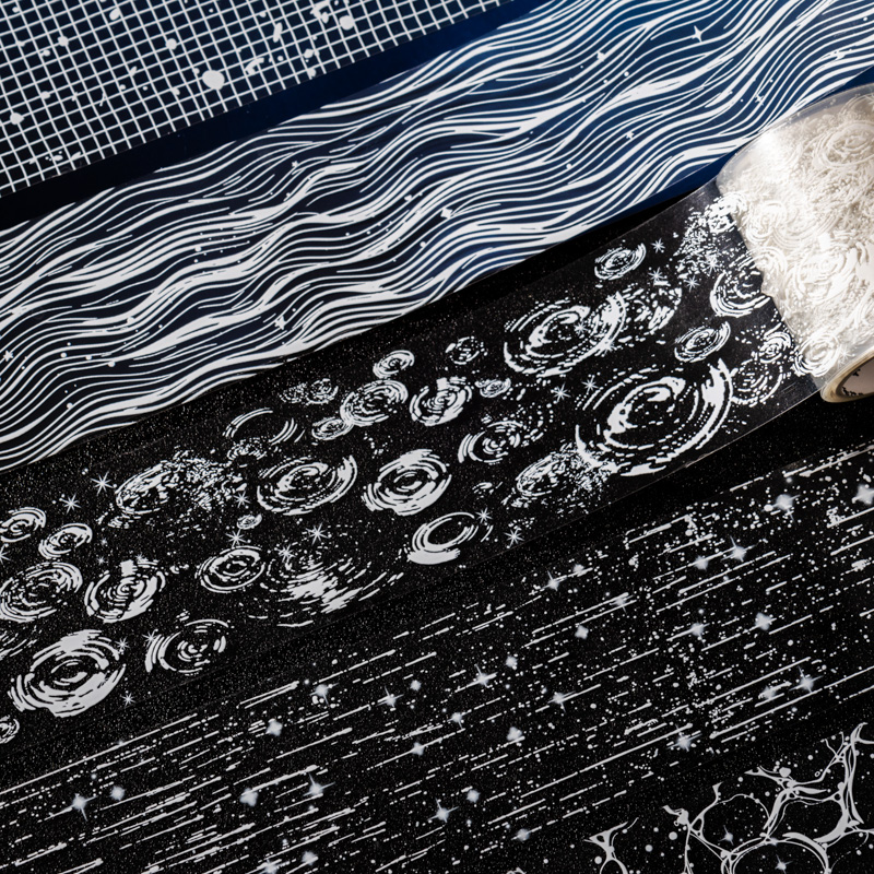 微光织梦纹理PET复古胶带