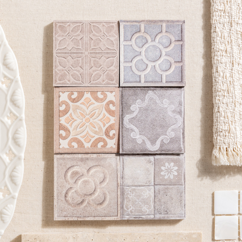 路过巴塞罗那仿真花砖便签本