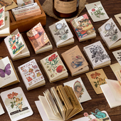 时光放映机小豆本手账素材复古童话画报手帐书写打底装 饰迷你