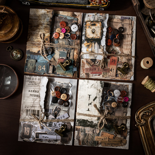 我的Junk Journals垃圾手账素材手工包复古手帐装饰拼贴工具套装