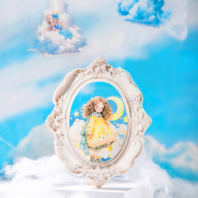 云端可爱少女云朵PET贴纸