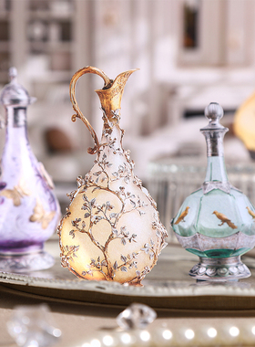 洛可可典藏复古瓶子硬卡贴纸包手帐装饰小卡拼贴场景摆拍基础素材