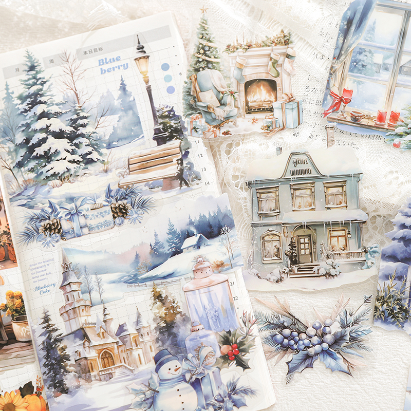 四季之声切模造景PET贴纸