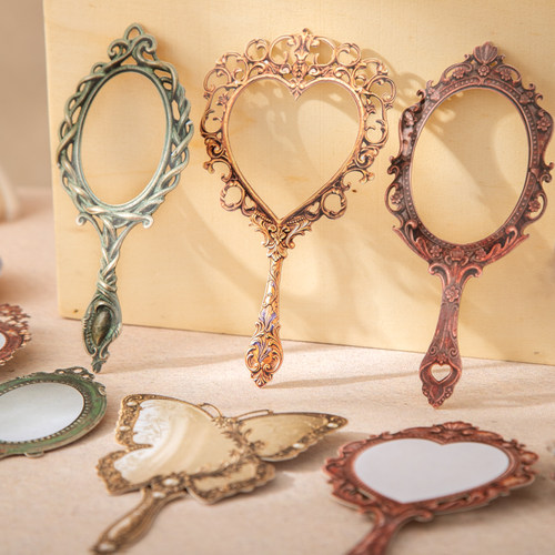 镜中旧梦镜子硬卡贴纸复古