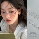 立体几何三角耳钉耳环2025新款 小众设计高级感925银针耳饰女 爆款