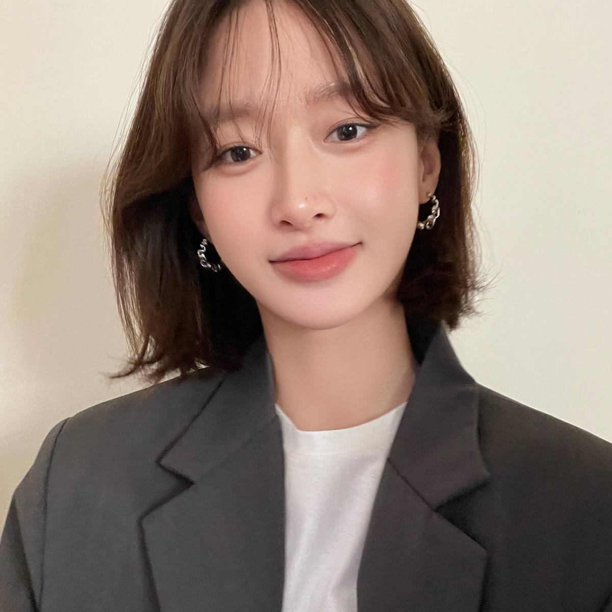 不规则丝带耳环圈圈小众设计高级感耳钉女纯银针耳圈耳扣气质耳饰
