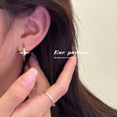 原创设计星星耳环女小众设计高级感2025新款 爆款 耳圈银针耳钉耳饰