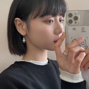 独特潮 银针新年耳饰2025年新款 耳钉女小众设计感高级韩式 耳环女款