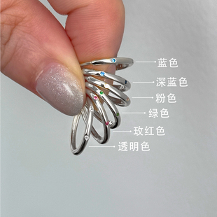 爆款 925純銀素圈耳環(huán)2025新款 高級感細(xì)圈耳圈小眾耳飾耳扣耳釘女