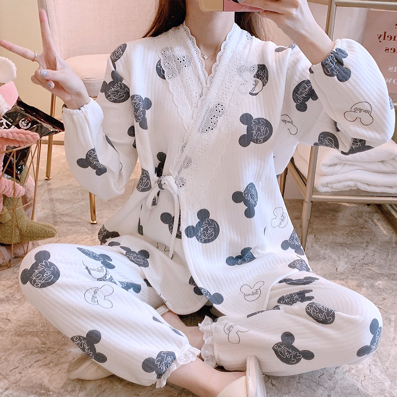 十月结晶月子服春秋季产后纯棉加厚喂奶空气棉秋冬孕妇哺乳期睡衣属于什么档次？