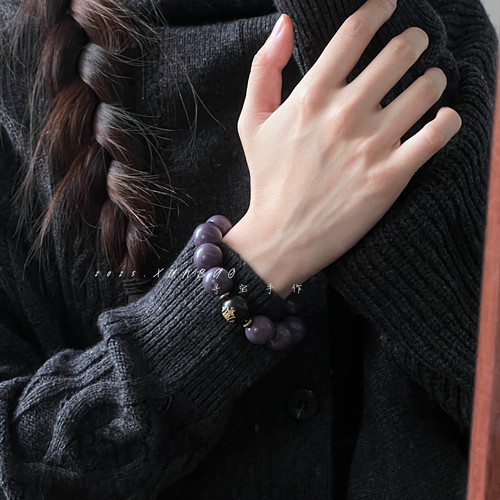 【东来客】寻宝手作原创新中式天然合香珠小叶紫檀文玩好运手串