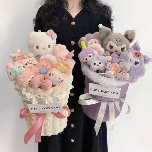 卡通玩偶凯蒂猫毛绒公仔玩偶可爱少女心生日礼物女送男女友闺蜜