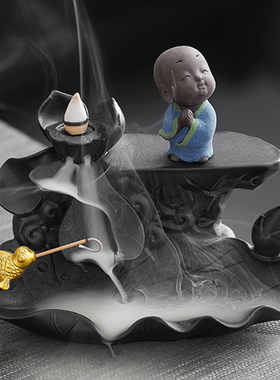 仿古陶瓷禅意倒流香炉