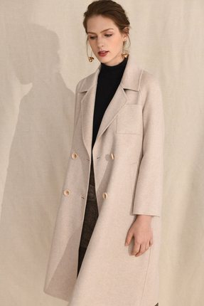 做衣服的服装裁剪图打版插肩女装双面羊绒大衣纸样裁剪图纸样板型