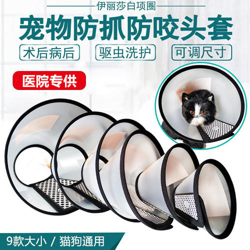 伊丽莎洗澡防咬宠物罩
