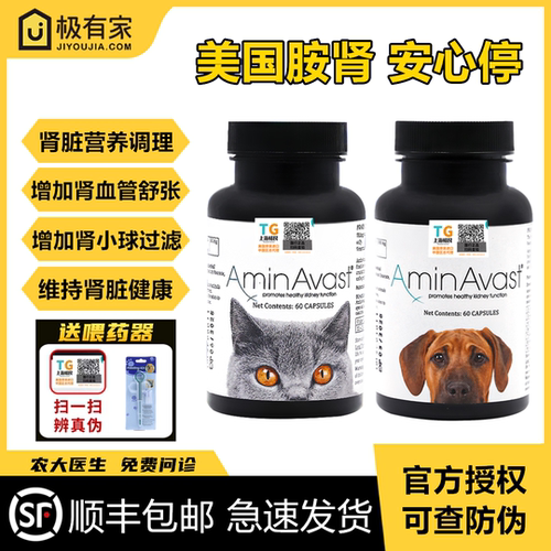 美国胺肾申益宁宠物猫狗安心停