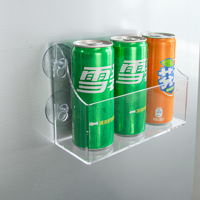 亚克力吸壁式置物架便利店促销冰箱饮料架调味品储物挂架收纳盒子,收纳整理,整理架/置物架/收纳架,淘宝优惠券,粉丝福利购,淘宝优惠卷