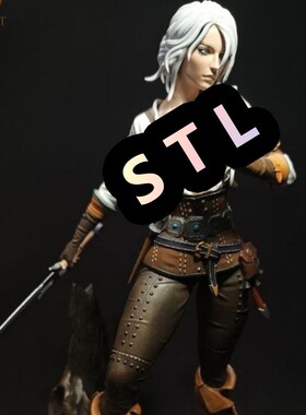 巫师3狂猎Ciri希里3D打印模型STL文件素材高精度
