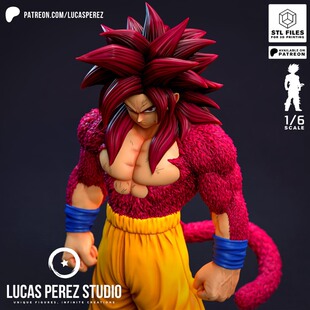 龙珠超四孙悟空红毛猿化3D打印模型STL文件素材高精度