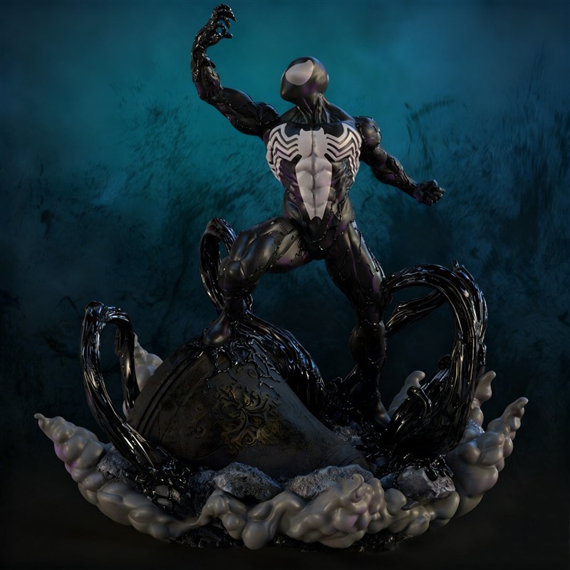 毒液蜘蛛漫威宇宙3D打印模型STL文件素材高精度