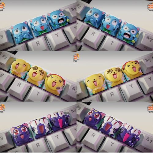 美少女战士魔卡少女樱妖精的尾巴键盘帽3D打印模型STL文件素材